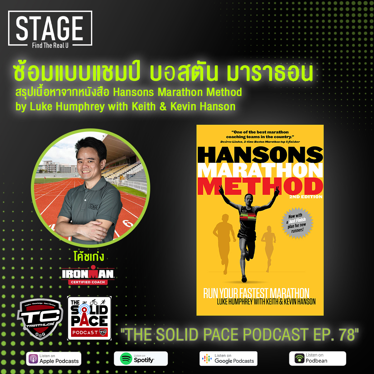 ซ้อมแบบแชมป์ บอสตัน มาราธอน    สรุปเนื้อหาจากหนังสือ Hansons Marathon Method by Luke Humphrey with Keith & Kevin Hanson 